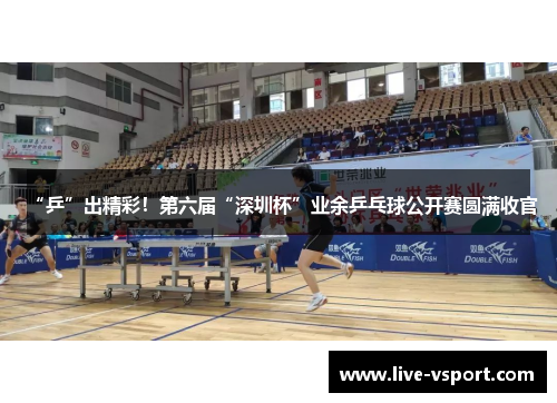 “乒”出精彩！第六届“深圳杯”业余乒乓球公开赛圆满收官